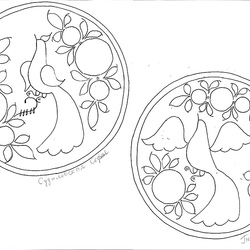 Схемы росписи тарелок, 2 класс 2009